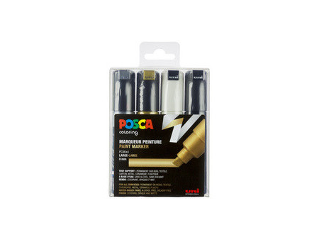 POSCA Marqueur à pigment PC-8K, étui de 8, assorti