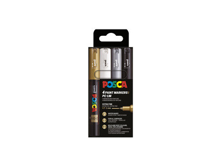 POSCA Marqueur à pigment PC-1MC, étui de 8, couleurs douces