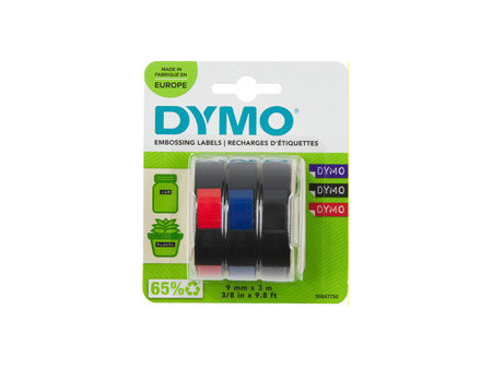 DYMO Ruban d'estampage 3D, 9 mm x 3 m, assorti