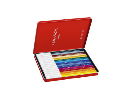 CARAN D'ACHE Feutre FIBRALO, boîte métal de 10