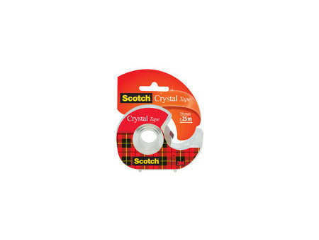 Scotch Ruban adhésif Crystal Clear 600, avec dévidoir