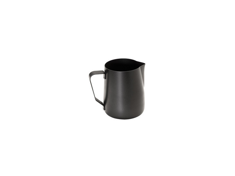 APS Pichet à lait universel, acier inoxydable noir, 0,8 l