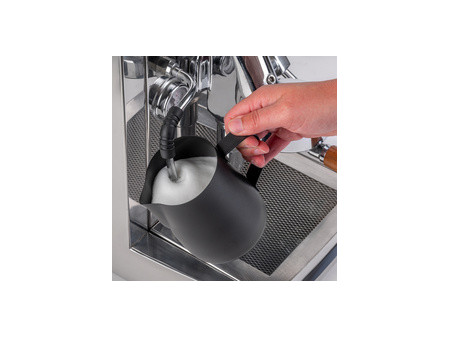 APS Pichet à lait universel, acier inoxydable noir, 0,8 l