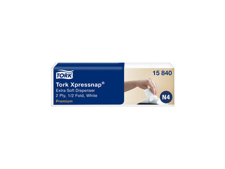 TORK Xpressnap Serviette, 213 x 165 mm, blanc naturel
