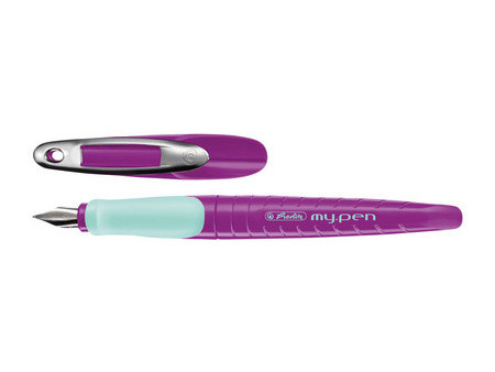herlitz Stylo plume my.pen, plume: M, noir / blanc