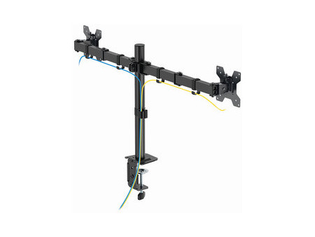 LogiLink Support double écran, longueur bras 376 mm, noir