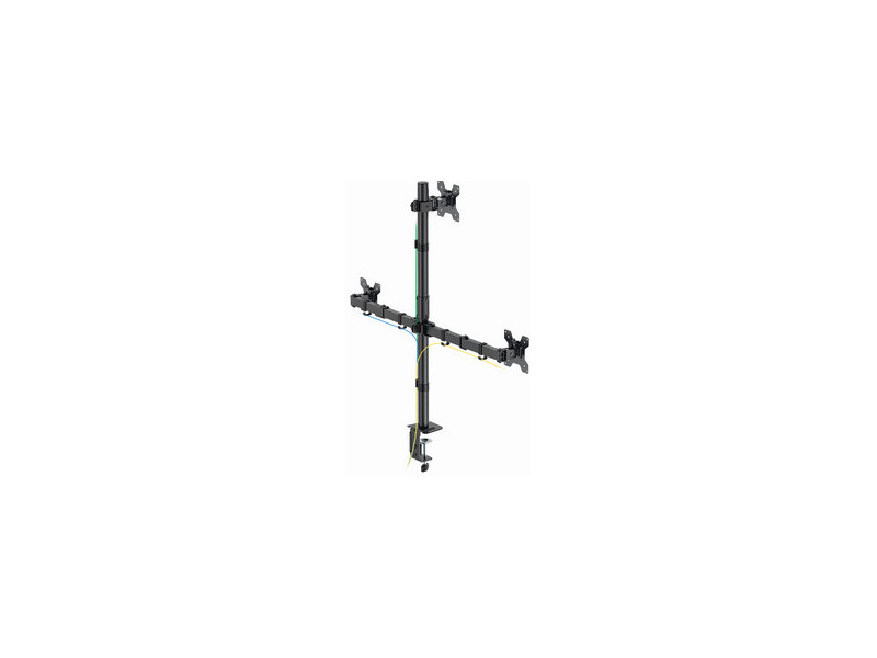 LogiLink Support triple écran, longueur bras 376 mm, noir