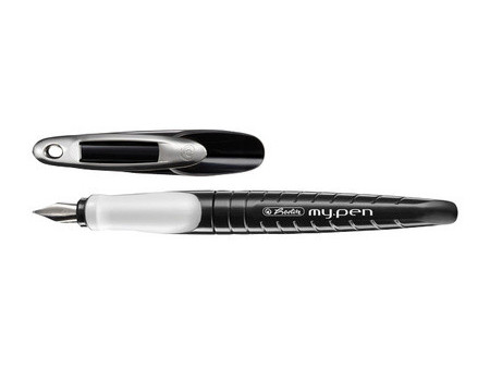herlitz Stylo plume my.pen, largeur de plume: M, rose/blanc