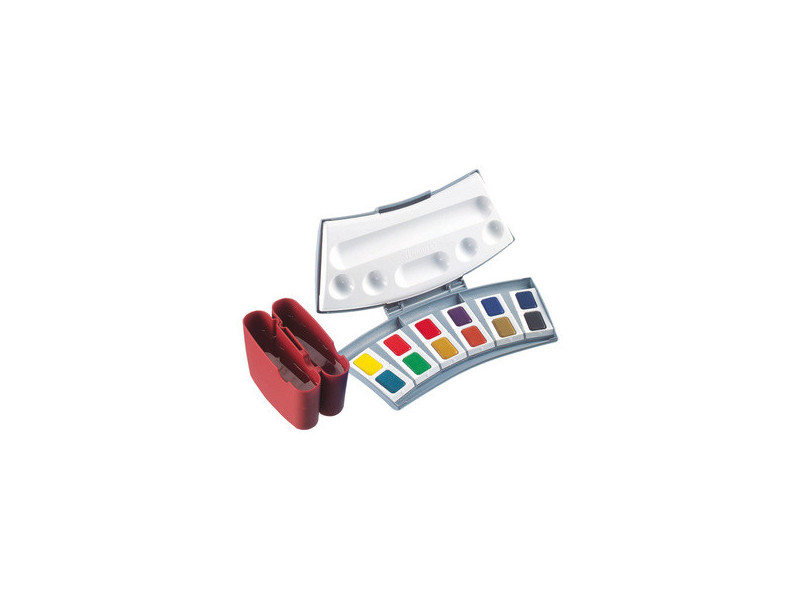 Pelikan Boîte de couleurs aquarelles d'études 725 D/12,