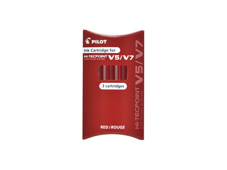 PILOT Cartouches d'encre pour stylo roller V5/V7, vert