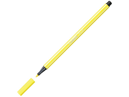 STABILO Stylo feutre Pen 68, jaune citron