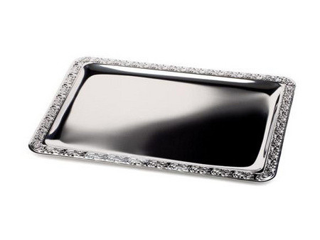 APS Plateau 'MIEUX SERVI', (L)420 x (P)310 mm, argent