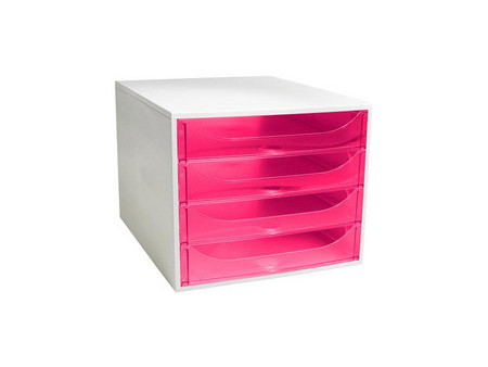 EXACOMPTA Module de classement ECOBOX, 4 tiroirs, gris
