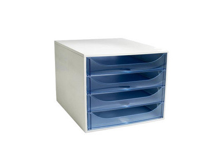 EXACOMPTA Module de classement ECOBOX, 4 tiroirs, gris