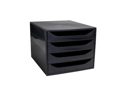 EXACOMPTA Module de classement ECOBOX, 4 tiroirs, gris