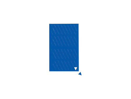 MAUL Sybole magnétique triangle, 10 x 10 mm, bleu