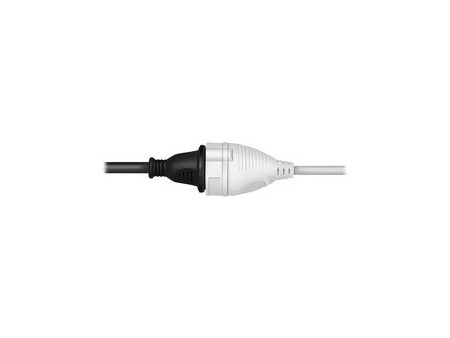 LogiLink Rallonge électrique avec prises terre, 2 m, blanc