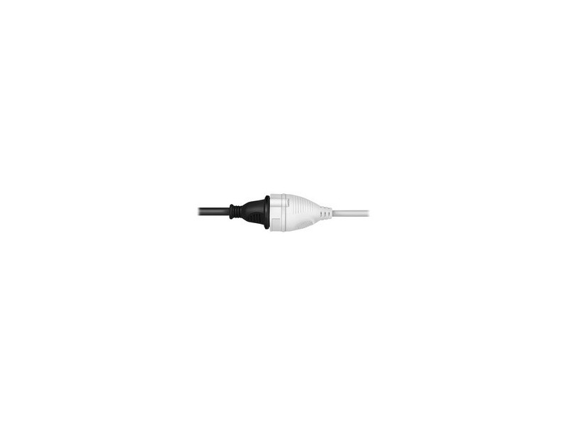 LogiLink Rallonge électrique avec prises terre, 2 m, blanc