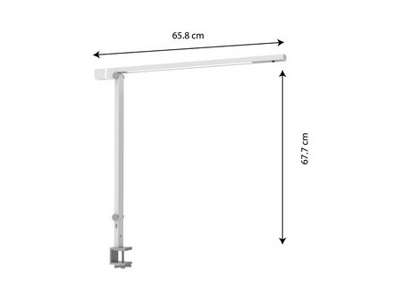 UNiLUX Lampe de bureau LED VENUSLIGHT, pied de serrage,blanc