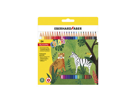EBERHARD FABER Crayon de couleur COLORI, étui carton de 6