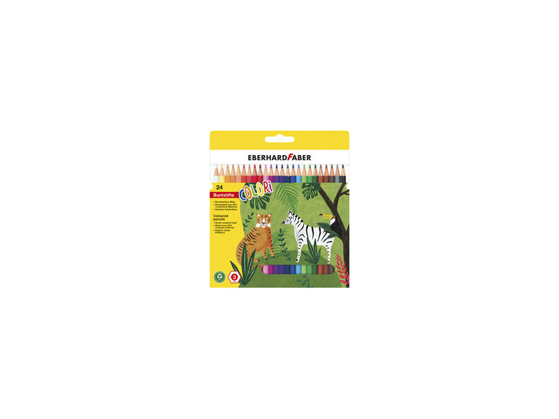 EBERHARD FABER Crayon de couleur COLORI, étui carton de 6