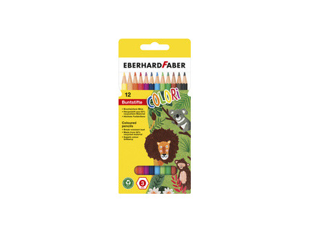 EBERHARD FABER Crayon de couleur COLORI, étui carton de 6