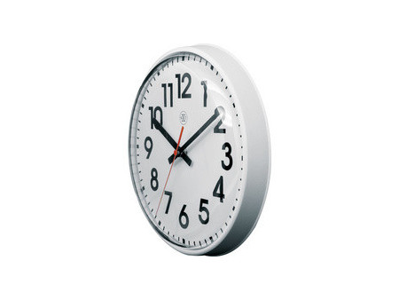 NEXTIME Horloge murale à quartz NXT, diamètre: 260 mm, blanc