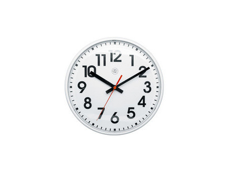 NEXTIME Horloge murale à quartz NXT, diamètre: 260 mm, blanc
