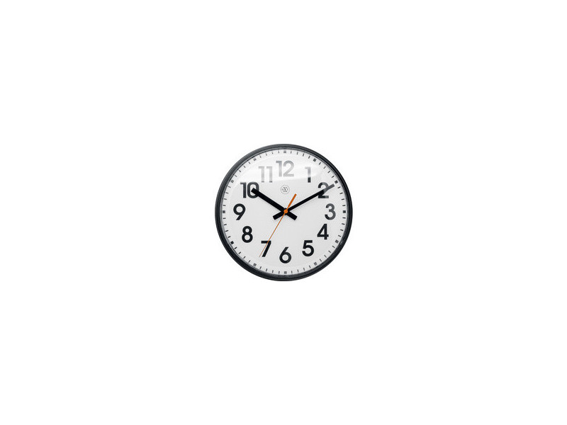 NEXTIME Horloge murale à quartz NXT, diamètre: 260 mm, noir