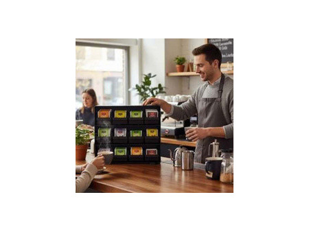 deflecto Organiseur pur sachets de thé, 12 tiroirs