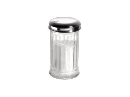 APS Sucrier, avec clapet de dosage, acier inoxydable/verre