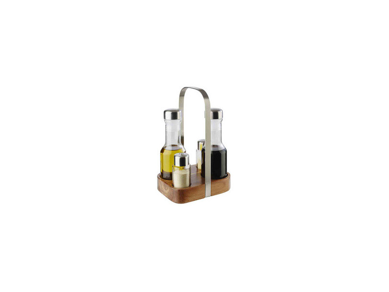 APS Ménagère de table WOOD, 5 pièces, bois d'acacia/inox