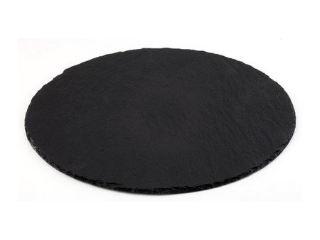 APS Plat en ardoise naturelle, diamètre: 330 mm, anthracite