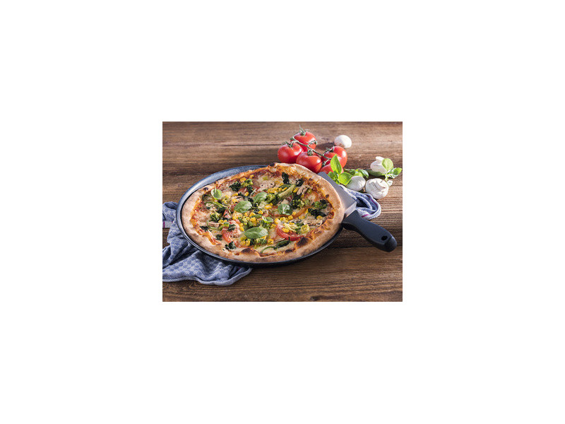 APS Plaque à pizza, diamètre: 260 mm, noir
