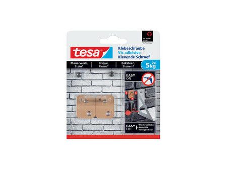 tesa Vis adhésive pour brique, rectangulaire, 5,0 kg