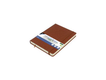 kangaro Carnet de croquis, couverture PU rigide, A6, ocre