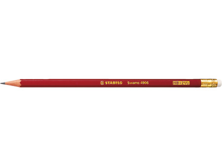 STABILO Crayon graphite Swano avec gomme, dureté: HB
