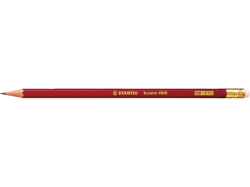 STABILO Crayon graphite Swano avec gomme, dureté: HB