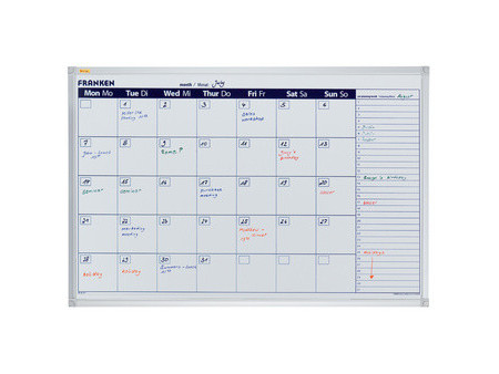 FRANKEN Tableau planning X-tra!Line calendrier, 900 x 600 mm