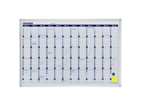 FRANKEN Tableau planning X-tra!Line calendrier, 900 x 600 mm