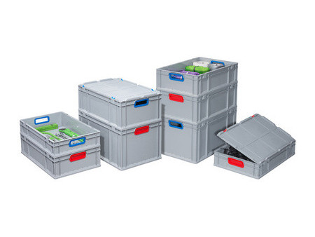allit Bac de rangement ProfiPlus EuroBox 617, gris/rouge