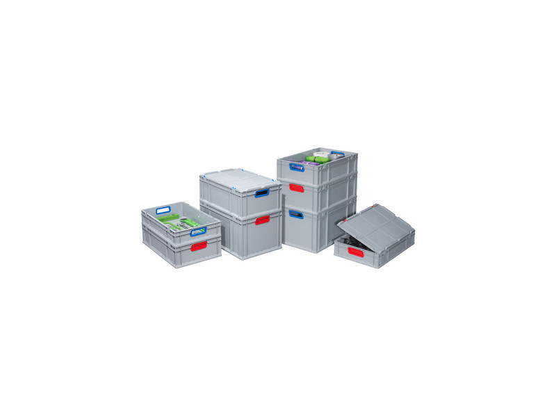 allit Bac de rangement ProfiPlus EuroBox 617, gris/rouge