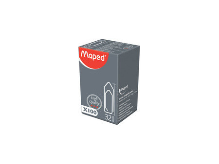 Maped Attache-lettres, galvanisées, 32 mm, grand paquet