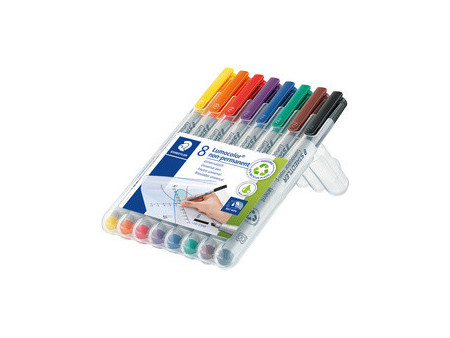STAEDTLER Flacon de recharge Lumocolor, non permanent, noir