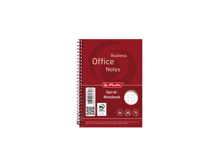 herlitz Notebook 'college', A6, 160 feuilles, quadrillé