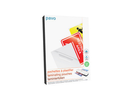 pavo Pochette de plastification, A4, brillant, 200 microns