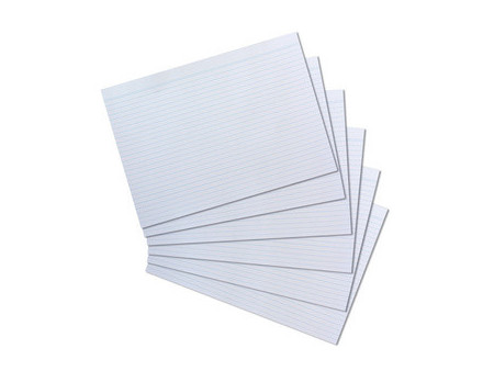 herlitz Fiches bistrol, A4, uni, blanc