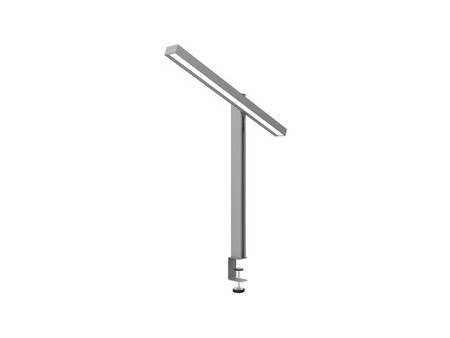 UNiLUX Lampe de bureau à LED ZENITH, pince, gris métallisé