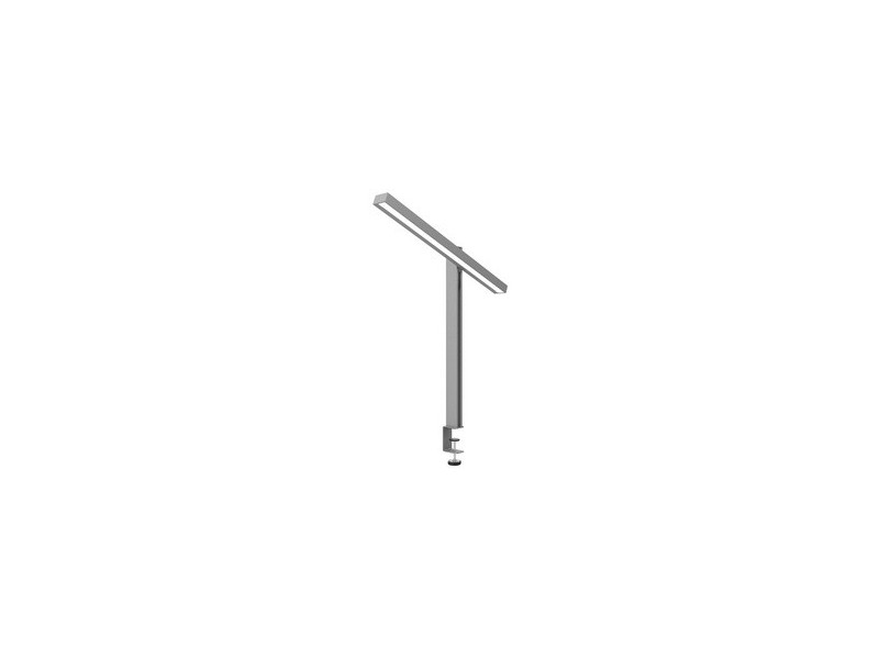 UNiLUX Lampe de bureau à LED ZENITH, pince, gris métallisé