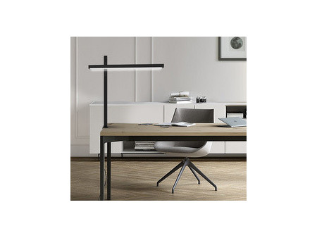 UNiLUX Lampe de bureau à LED ZENITH, pince, gris métallisé